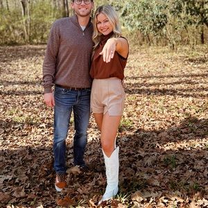 Leather Tan/cream Shorts Small